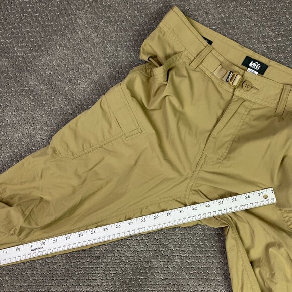 REI Co-op Sahara Roll Up Pants Cargo Relaxed Fit Men's 30 x 32 Khaki Belted - Picture 14 of 16